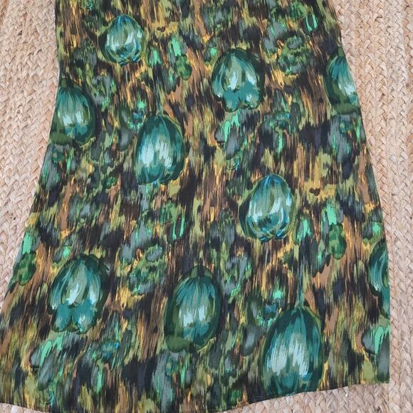 Alice + Olivia Silk Slip Dress Floral Tulips Paint Abstract Small - Picture 2 of 5